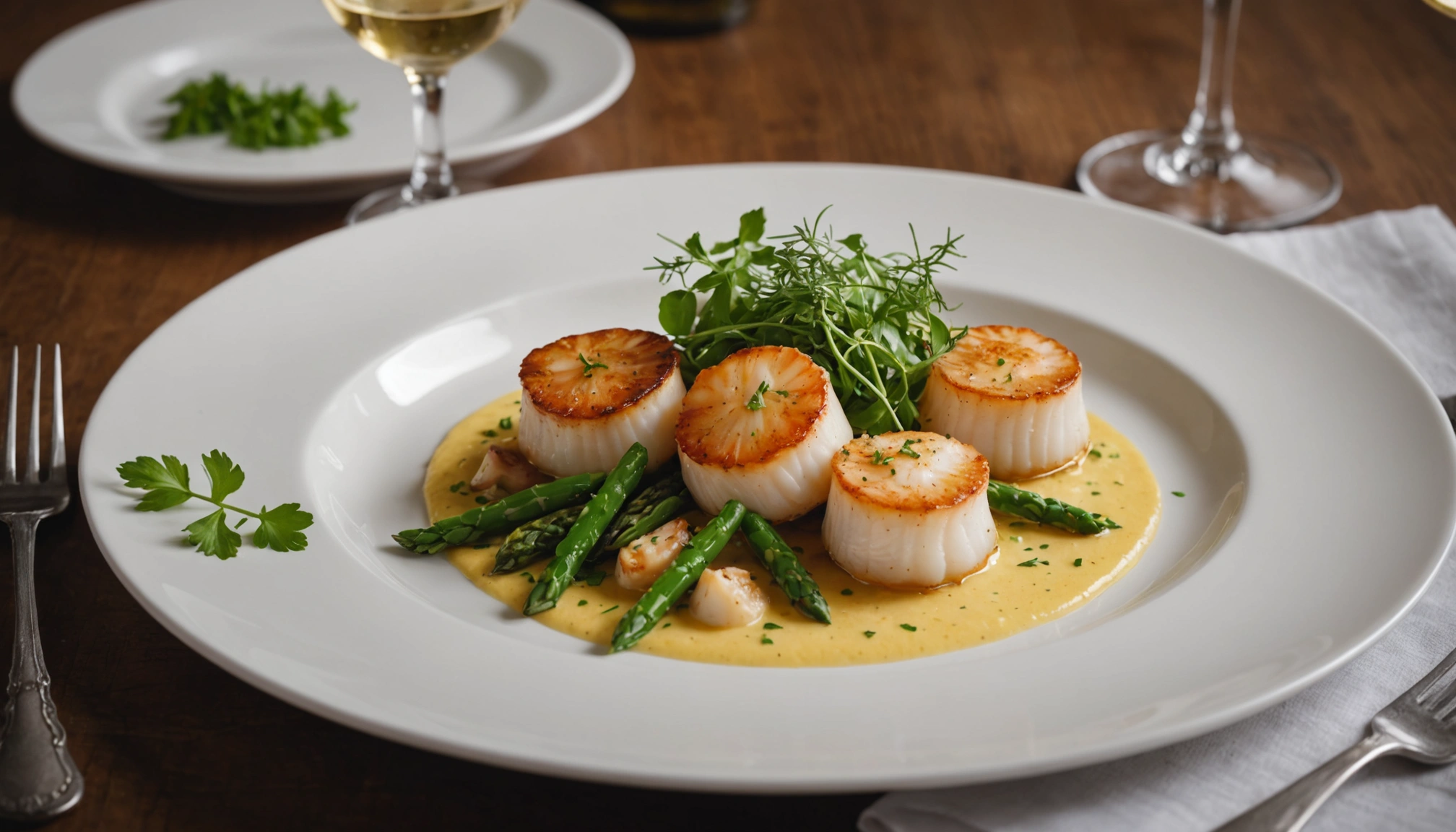 que boire avec des coquilles saint-jacques à la crème